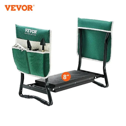 VEVOR – genouillère et siège de jardin, capacité de charge de 330 lb, coussin large de 8/10 pouces en EVA, tabouret de jardin pliable, banc à genoux pour le jardinage