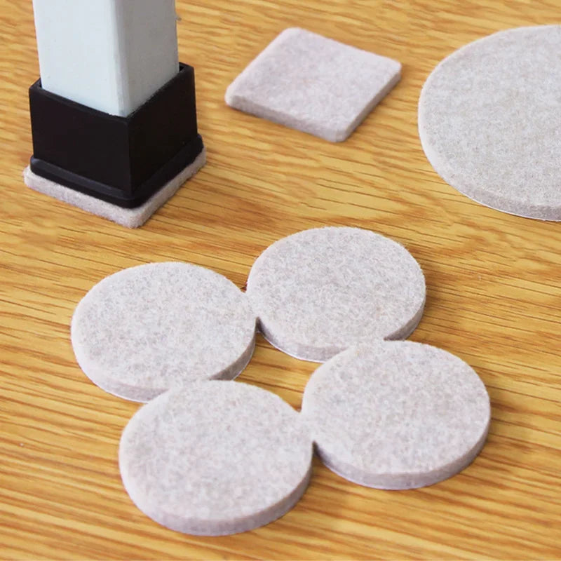 20mm Felt Chair Leg Pads 5mm Thick Floor Scratch Protector Mat Mute Non-slip Self Adhesive DIY Furniture Accessories