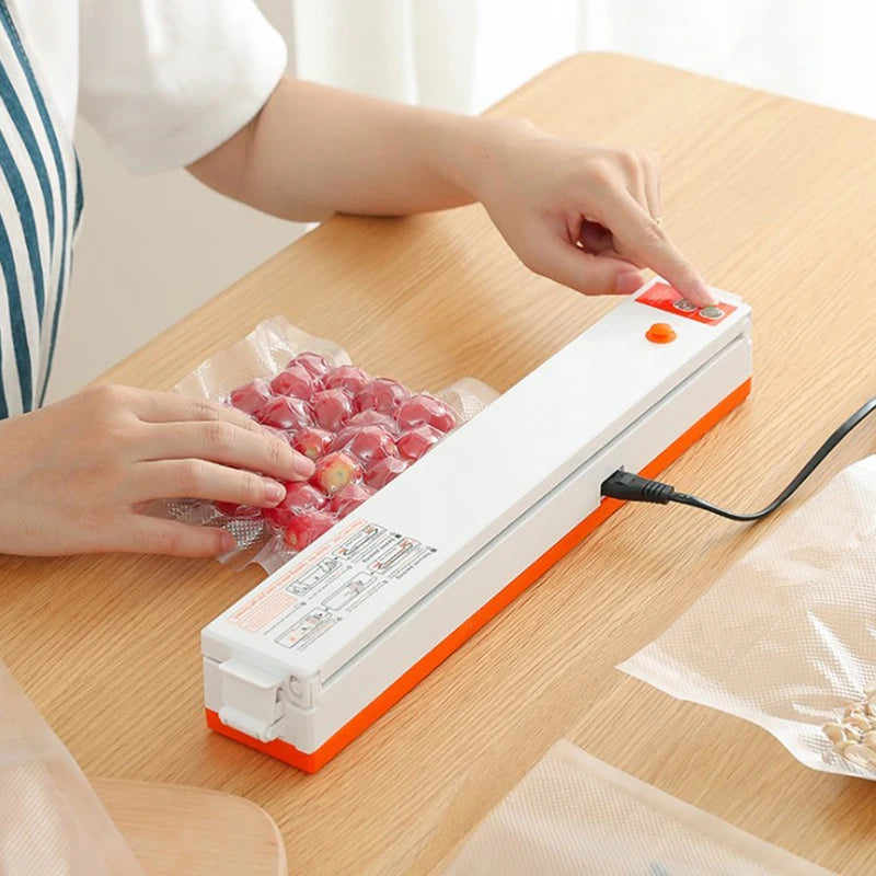 Vacuum Sealer Machine Handheld 220V Home Kitchen Professional Food Packaging Machine Household Film Sealer With 10PCS Bags