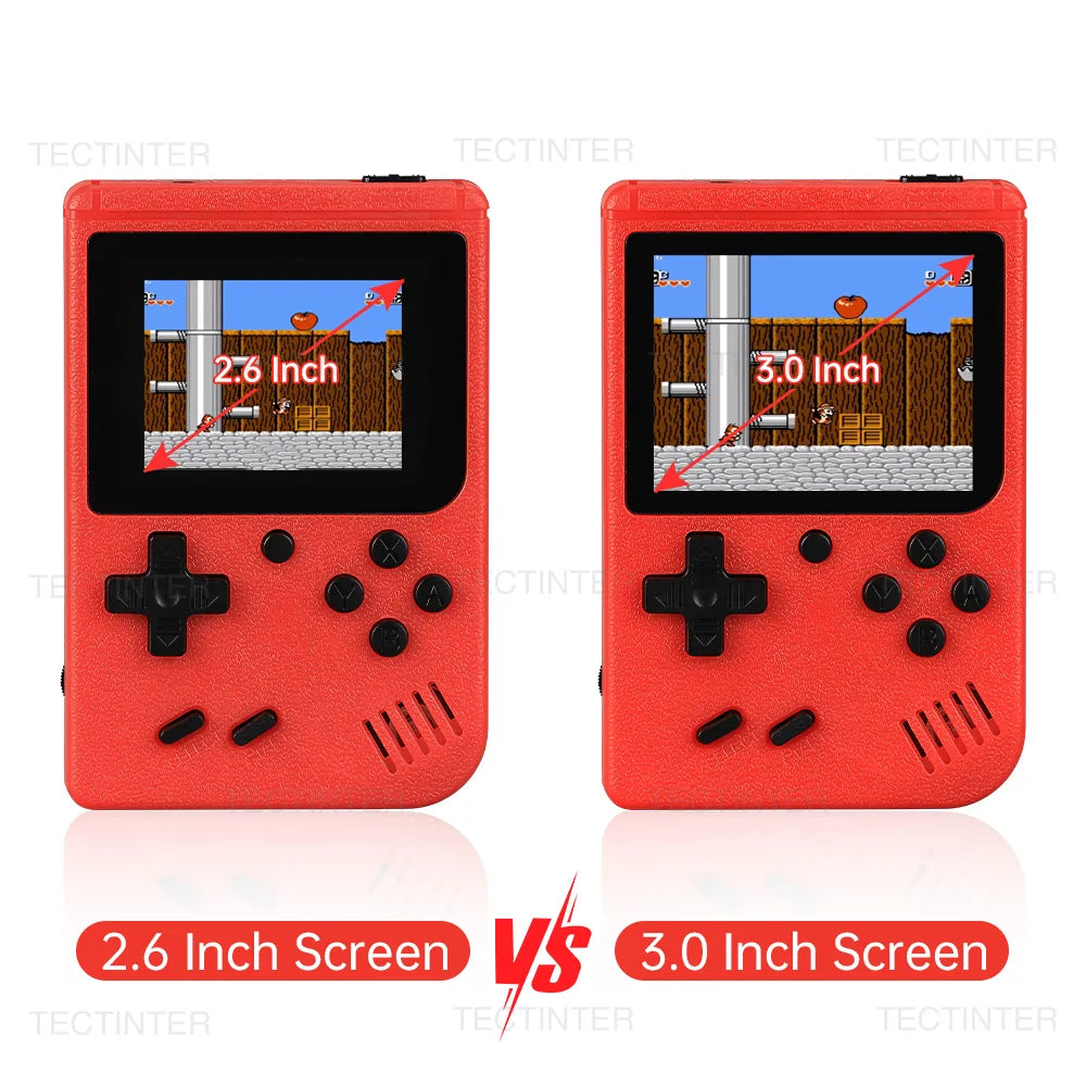 Mini Console de jeu vidéo Portable rétro, 8 bits, écran LCD couleur de 3.0 pouces, lecteur de jeu couleur pour enfants, 500 jeux intégrés