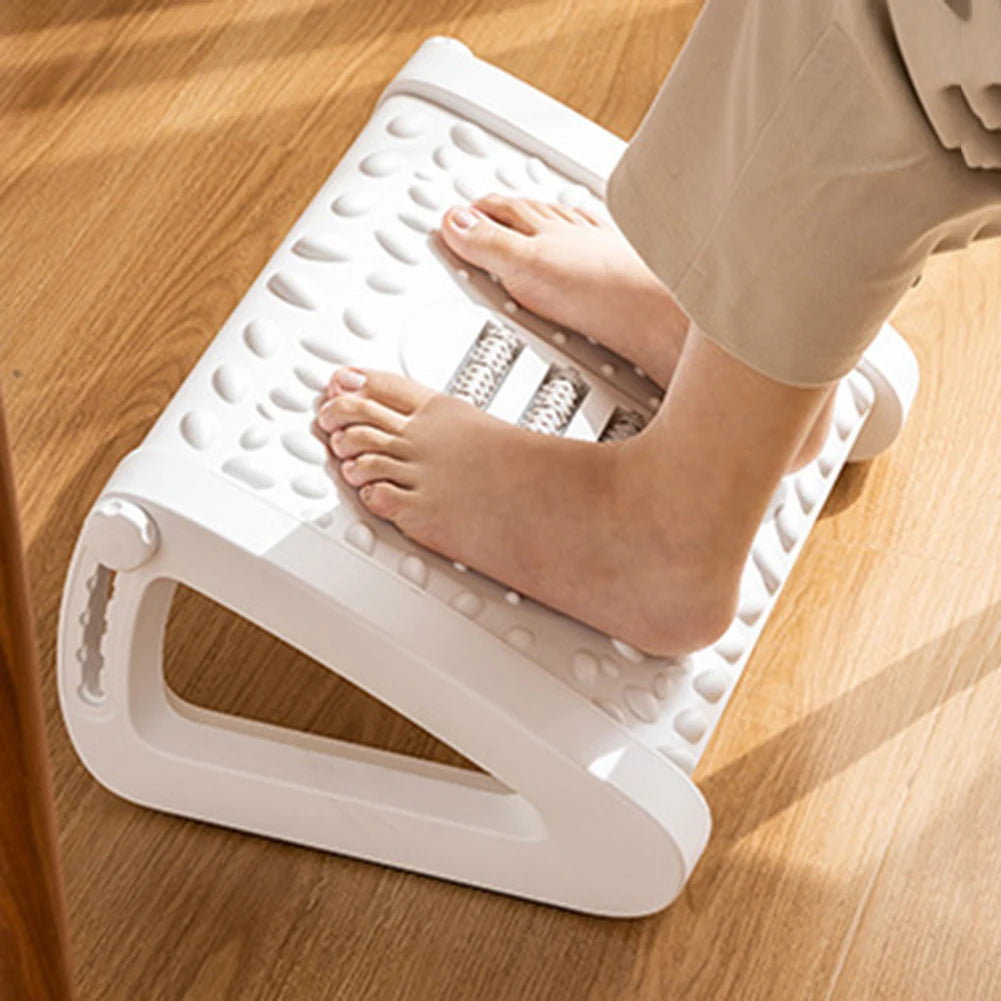 Repose-pieds ergonomique de bureau, repose-pieds Portable sous le bureau, tabouret pour la maison, le bureau, le travail, repose-pieds avec rouleaux de Massage