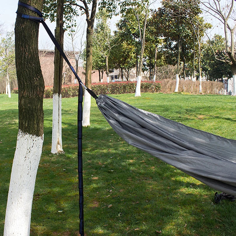 Sangles de hamac en Polyester, haute capacité de charge, 600lb, résistance à la rupture, corde de ceinture avec boucle à anneau, 2 pièces