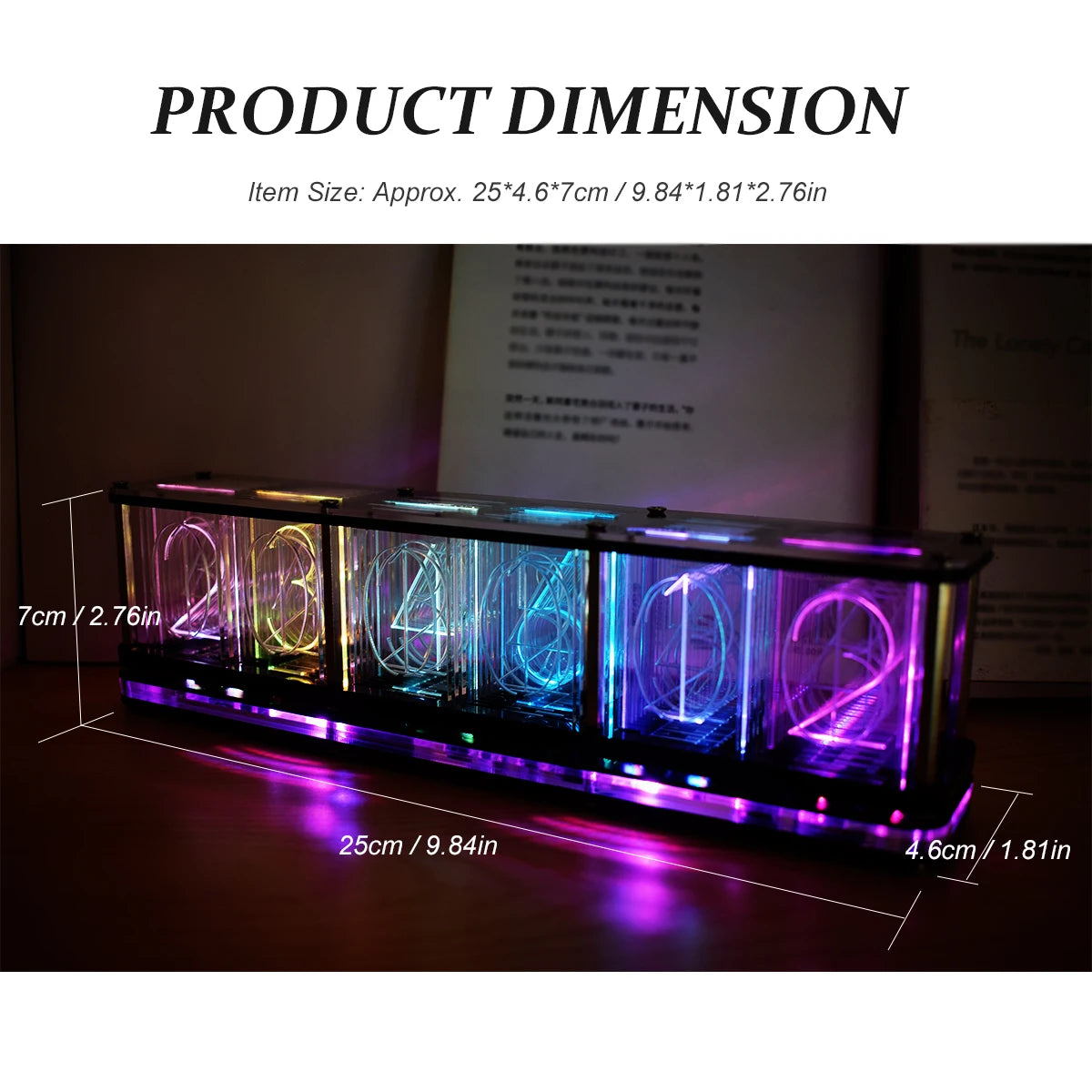 Digital LED Alarm Clock Kit Large Font 6-digit Display Electronic Clock Bulk Music Spectrum Display Clock Modulel DIY Clock