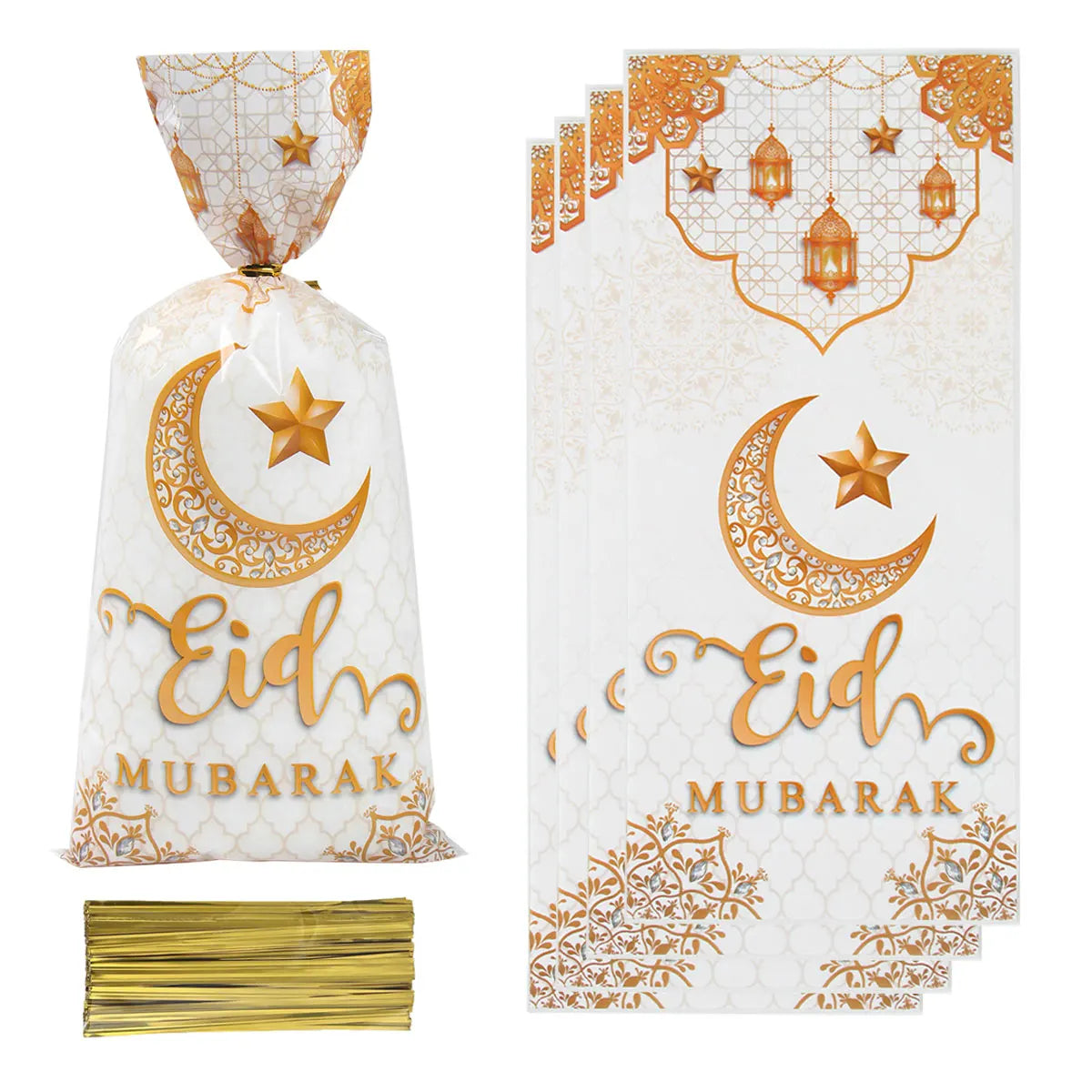 Sacs cadeaux du Ramadan Eid Mubarak, décoration du Ramadan 2024, sac à bonbons, biscuits, Ramadan Kareem, fête musulmane islamique, cadeau de l'aïd al-fitr