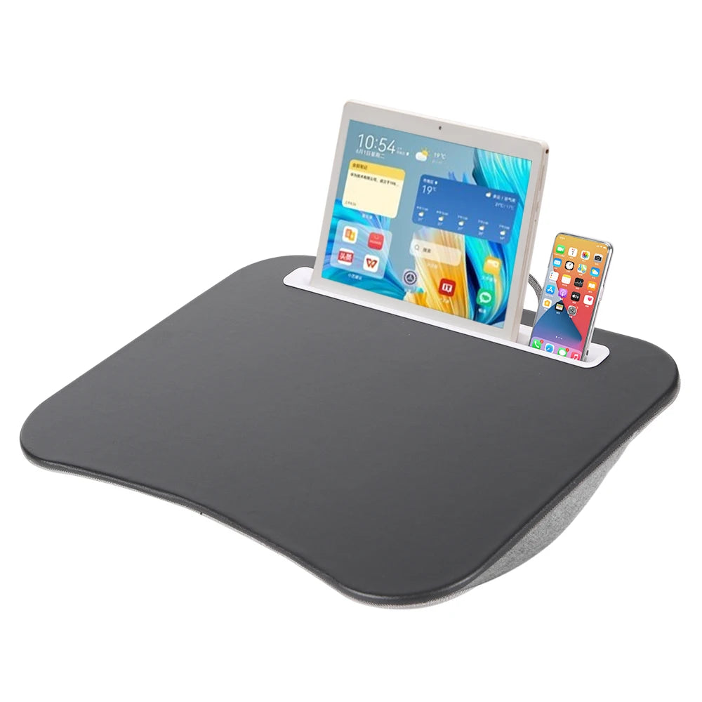 MUMUCC Multifunctional Laptop Desk With Cushion and Filled with Foam Particles, Small Pillow Table, Hard Mouse Pad Large