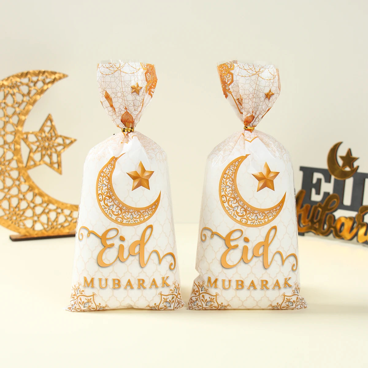 Sacs cadeaux du Ramadan Eid Mubarak, décoration du Ramadan 2024, sac à bonbons, biscuits, Ramadan Kareem, fête musulmane islamique, cadeau de l'aïd al-fitr