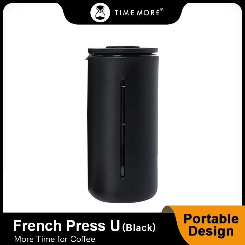 TIMEMORE Store presse française café petit U 450ml fabricant ustensiles tasse blanc noir pour cuisine maison Trave bureau