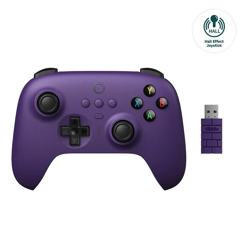 8BitDo - Nouvelle mise à jour ultime du joystick sans fil 2,4 G à effet Hall, contrôleur de jeu pour PC, Windows Steam Deck, Android et iPhone