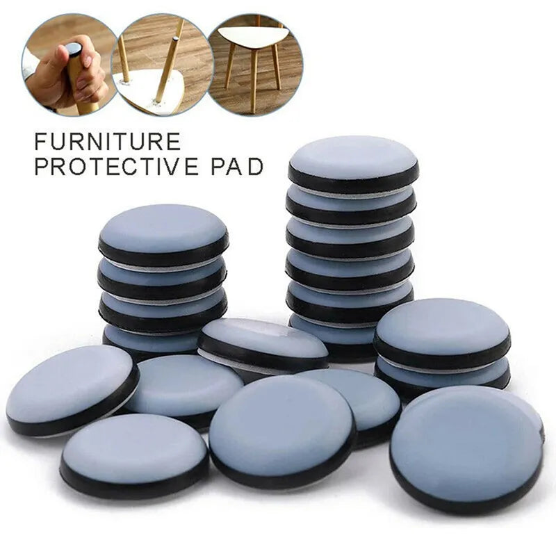 4/8Pcs Furniture Sliders Pads Sliding Block Table Chair Leg Mat Floor Protector For Hardwood Rug PTFE