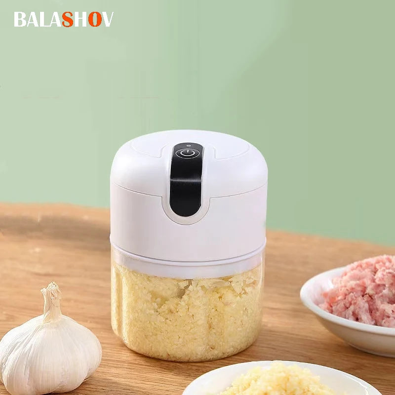 Minibatidoras eléctricas para cocina, procesador de alimentos, picadora de ajo, verduras, Chile, máquina trituradora USB para el hogar, utensilios de cocina