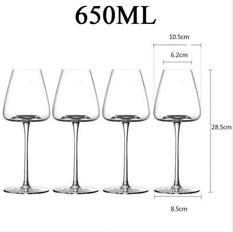 2pcs High-end Goblet Red Wine Glass Cup Kitchen Tools Water Grap Champagne Glasses Bordeaux Burgundy Wedding Square Party Gift