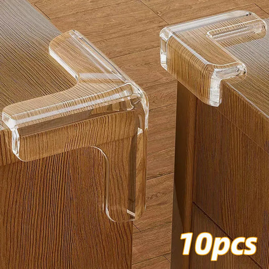 Protector de silicona para esquinas de seguridad para bebés, protectores de protección para bordes de esquinas, suaves y transparentes, anticolisión, 10 Uds.