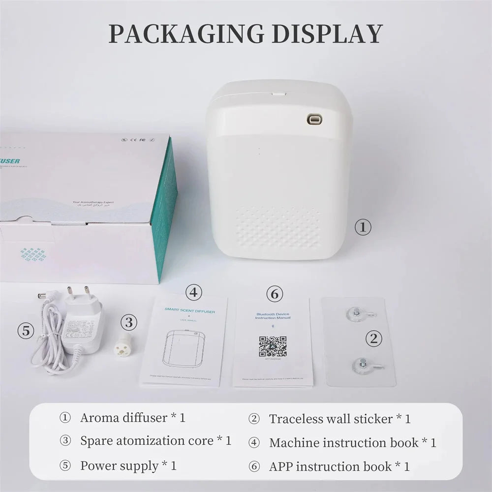 Machine intelligente de parfum de Bluetooth de diffuseur de parfum de diffuseur d'arome pour le dispositif de parfum d'huile essentielle de diffuseur de parfum à la maison