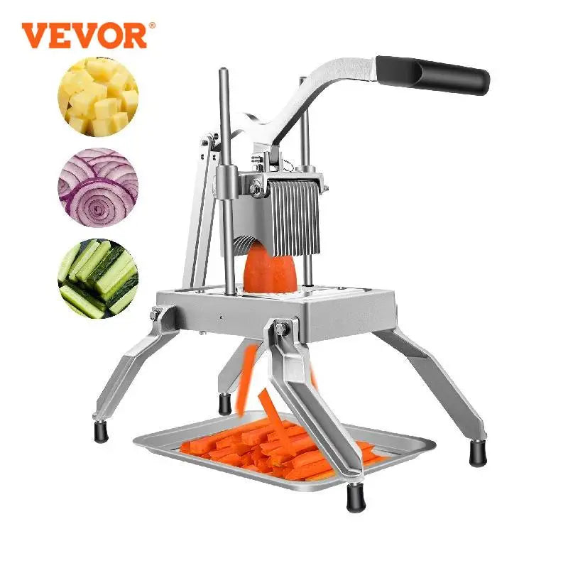 VEVOR trancheuse de fruits et légumes 4.8mm 6.4mm 9.5mm, Machine de découpe manuelle pour pommes de terre, tomates, aliments, Gadgets de cuisine commerciaux