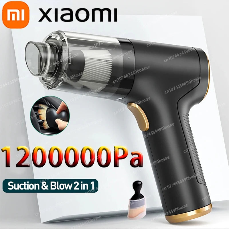 Nouveau Xiaomi 1200000Pa aspirateur de voiture sans fil forte aspiration Robot à main maison et voiture double usage Mini aspirateur appareil