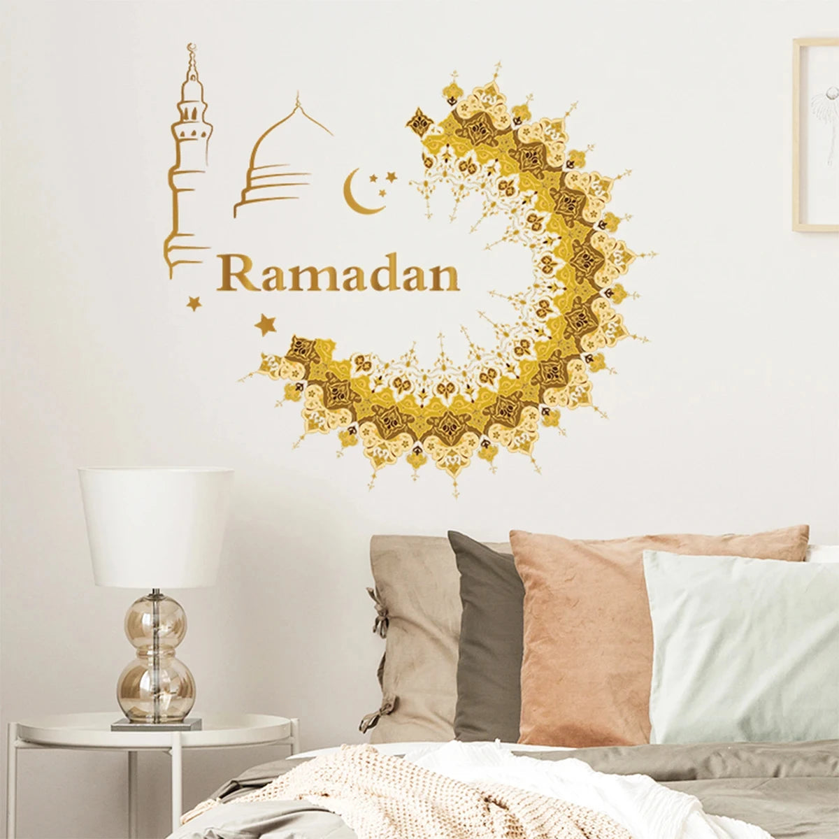 Autocollants de fenêtre Eid, décoration du Ramadan Eid Mubarak, décor pour la maison, Ramadan Kareem Islam, fournitures de fête musulmane Eid al-fitr, 2024