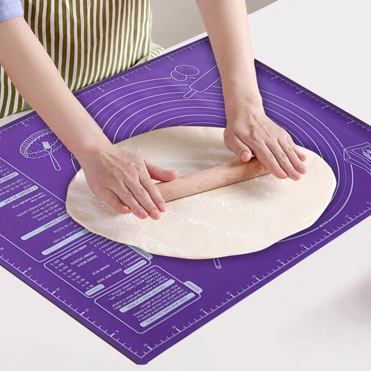 Tapis de cuisson en Silicone 60/50/40cm, feuille de pétrissage, tapis de pâte pour la cuisine, pâte à rouler, Pizza, grande pâte, support antiadhésif