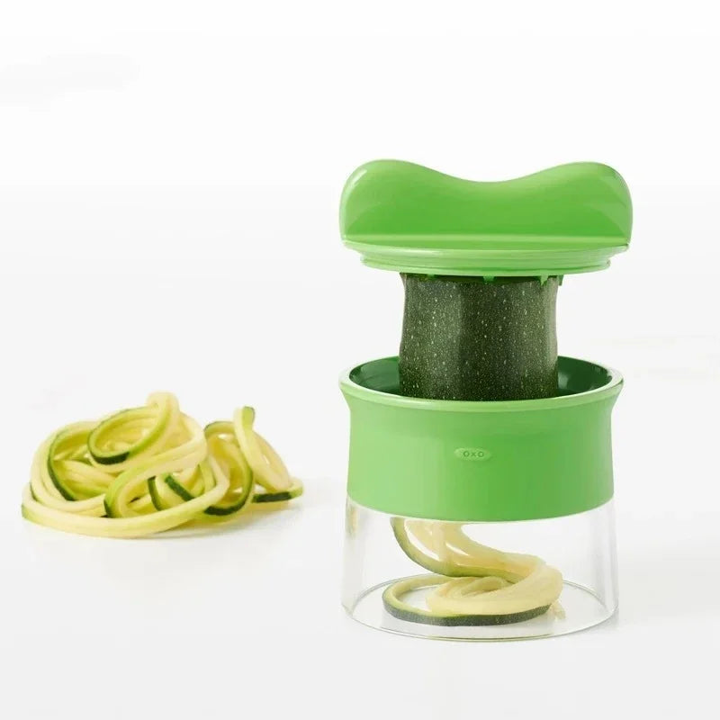 Handheld Spiralizer Vegetable Fruit Slicer Adjustable Spiral Grater Cutter Salad Tools Rotary Grater Kitchen Items accessories