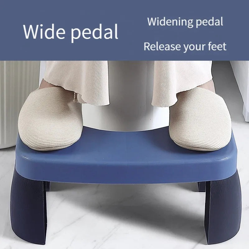 Tabouret de toilette pliable, 1 pièce, repose-pieds antidérapant, marche Anti-Portable pour fournitures d'outils de salle de bain