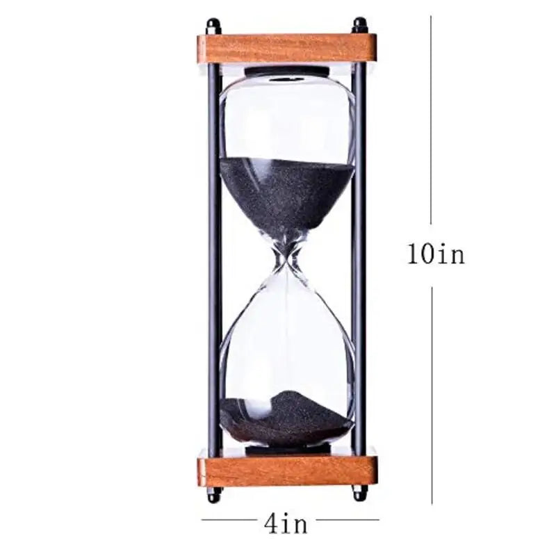 New Large Hourglass Timer 60 Minute, Metal Sand Timer Sandglass Clock,Time Management Tools for Kitchen Home Office Desk Decor