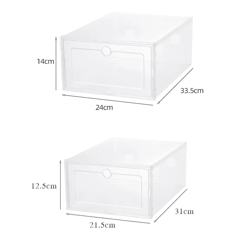 1P  Home Closet Organizer Case Dustproof Shelf Stack Shoesbox