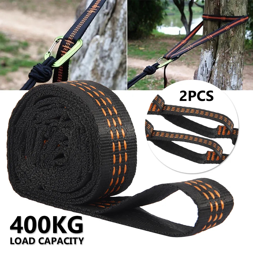 Sangles de hamac, 2 pièces, support maximum 400kg, ceinture de suspension de balançoire de Yoga, sangles de suspension réglables en Nylon, sangle de corde de hamac de Yoga de jardin et de cour