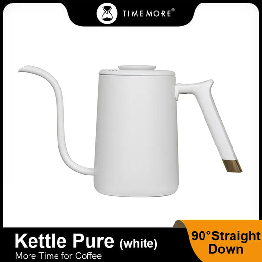 TIMEMORE Store cafetière bouilloire col de cygne fine bouche 700 ml poisson pur thé lait pour cuisine maison Trave bureau