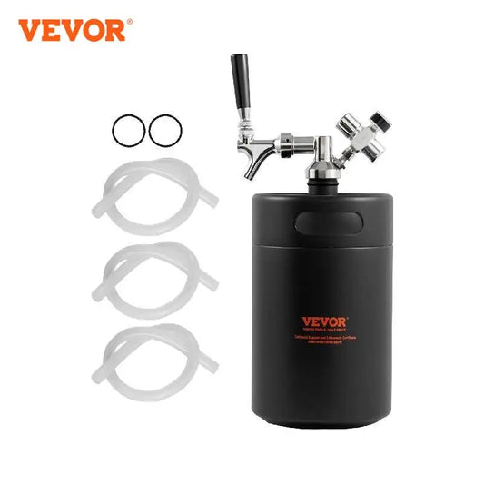 VEVOR-sistema de grifo Growler de cerveza, barril con pantalla de presión, grifo regulador de CO2, anillo a prueba de fugas para elaboración casera