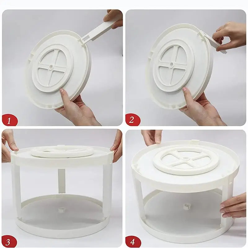 Estante giratorio para especias, bandeja de almacenamiento de especias para encimera de cocina, organizador multiusos para dormitorio para artículos pequeños