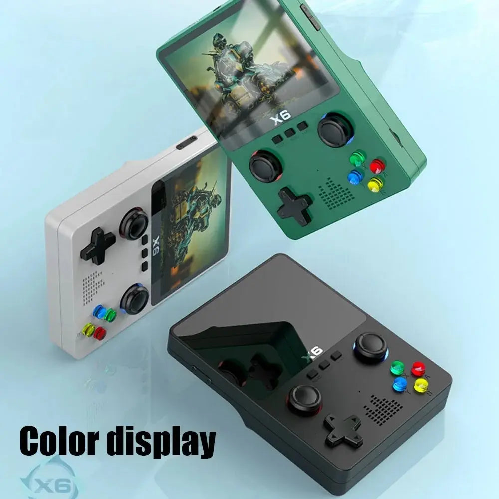 Mando de juegos X6 con pantalla IPS de 3,5 pulgadas, mando Dual, 11 simuladores, consola de videojuegos GBA para niños, regalos, novedad de 2023