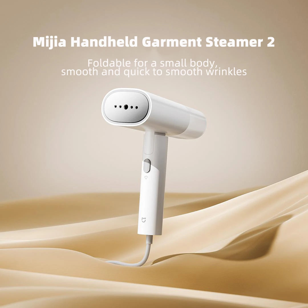 XIAOMI MIJIA Handheld Garment Steamer 2 iron Home Electric Steam Cleaner Portable Foldable Mite Removal Flat Ironing Machine