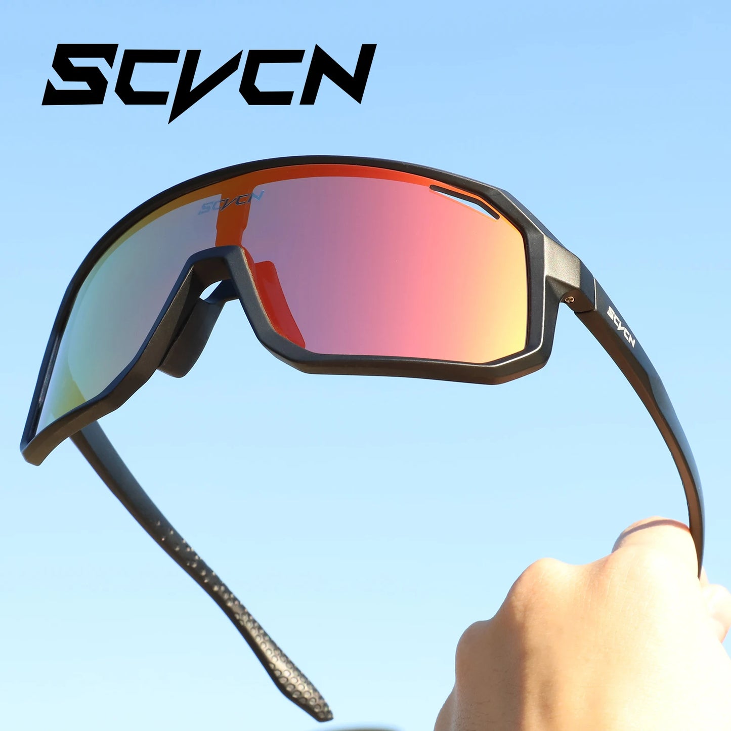 SCVCN, gafas de sol para ciclismo para hombre y mujer, gafas para conducir en bicicleta de montaña o de carretera, gafas para deportes al aire libre, gafas para correr UV400, gafas para senderismo