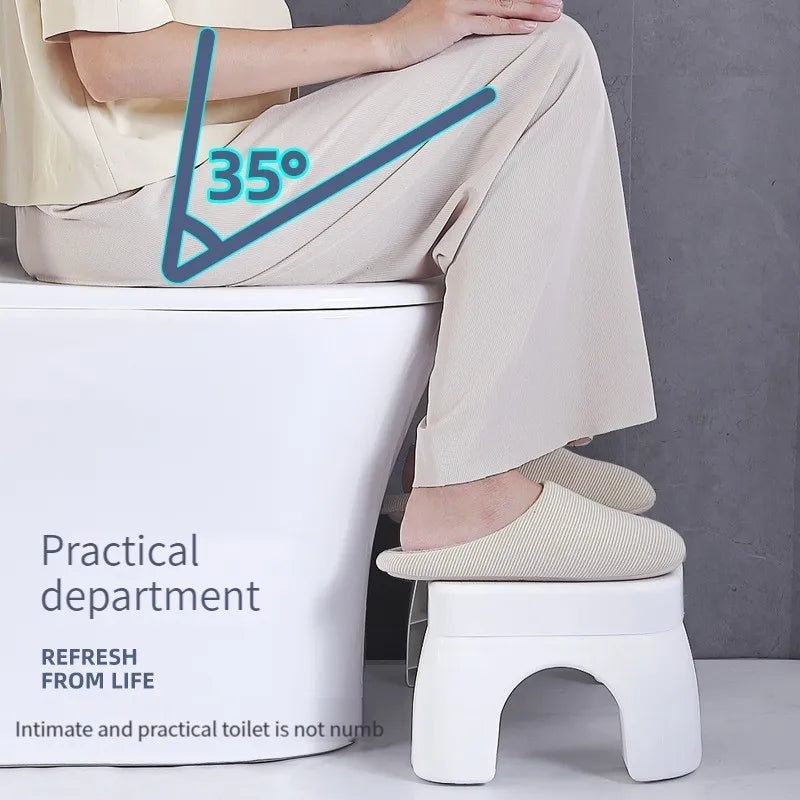 Tabouret de toilette pliable, 1 pièce, repose-pieds antidérapant, marche Anti-Portable pour fournitures d'outils de salle de bain