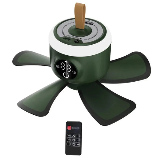 8000mAh ventilateur de plafond synchronisation ventilateur de Camping USB télécommande Rechargeable 4 vitesses refroidisseur avec lampe à LED pour la maison en plein air