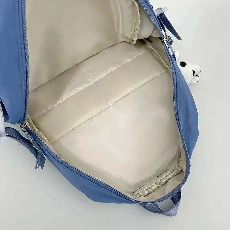 Bolsos populares de la mochila del estudiante de secundaria de las muchachas del color púrpura rosado