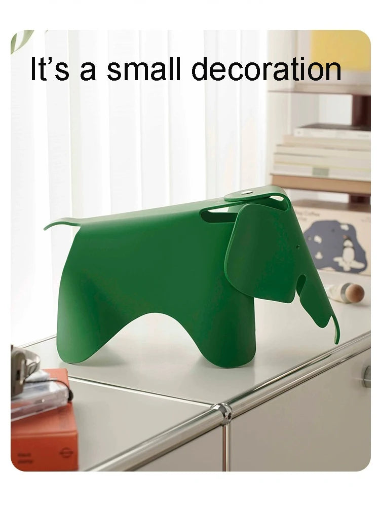 Petit éléphant de décoration de maison, modèle en plastique PP INS, jouet polaire