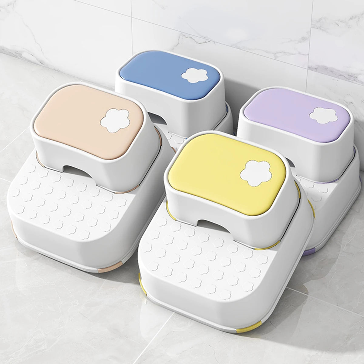 Kid Step Stool With Non-Slip Pads Living Room Furniture Kid Non-Slip Ottoman Potty Training Stool Children Safety Training Stool