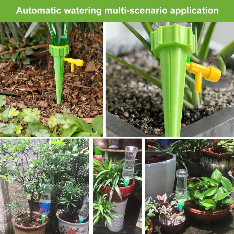 Automatic Drip Irrigation System Self Watering Spike for Flower Plants Greenhouse Garden Adjustable Auto Water Dripper Device