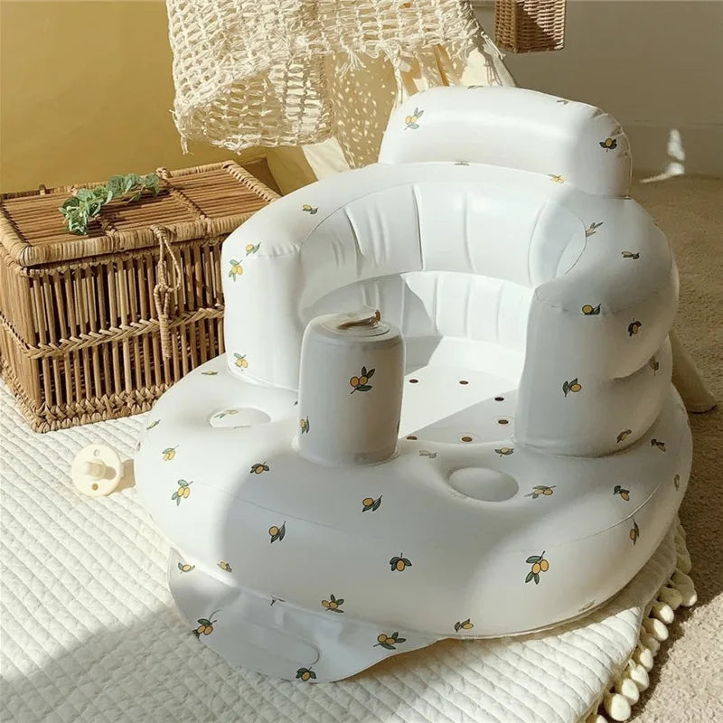 Sofá inflable para bebé, Puff para niños, sillas de baño portátiles, asiento multifuncional de PVC, taburete de baño para sentarse