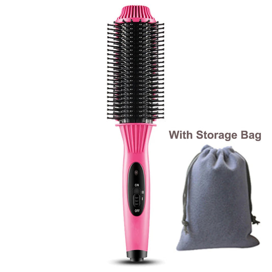 Hair 2 in 1 Hot Comb Straightener Wet Dry Hair Straightening Comb Hair  Curler Brush Hair Fast Heat Hair Styling Tool