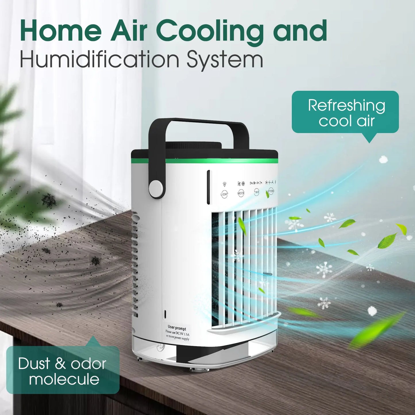 Mini aire acondicionado, ventilador enfriador de aire, ventilador de refrigeración por agua, aire acondicionado para habitación, oficina, aire acondicionado portátil móvil para coches