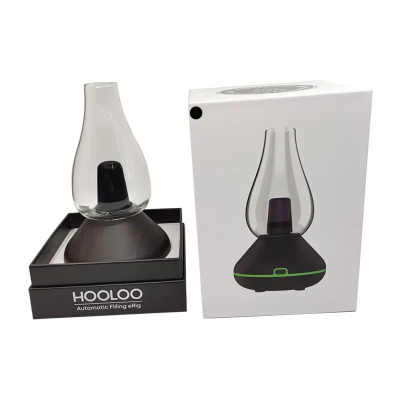 HOOLOO Remplissage automatique eRig avec haut-parleur Bluetooth 3-en-1 herbes sèches, cire et huile