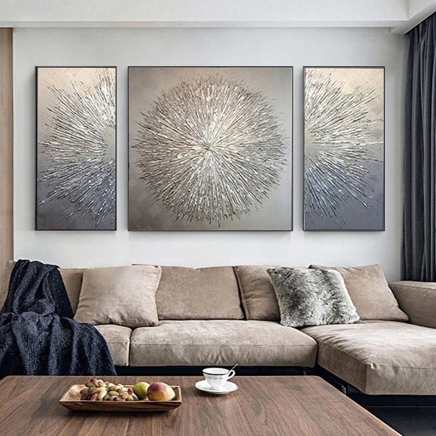 Peintures à l'huile sur toile de paysage de montagne dorée abstraite moderne, décoration murale pour chambre sans cadre, nouvel arrivage 2023