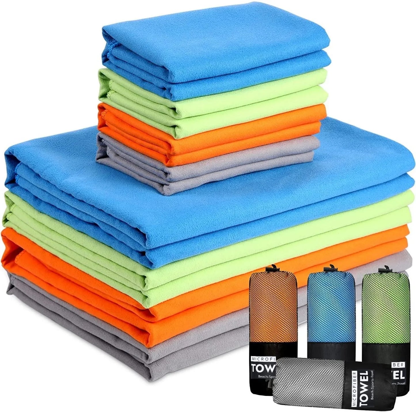 Nouvelle serviette en microfibre sport serviette de camping super absorbante à séchage rapide serviette de plage de yoga de natation super douce et légère