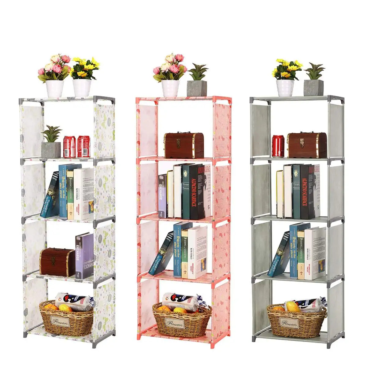 Bibliothèques meubles étagère support de rangement présentoir organisateur Non-tissé tissu étagère de rangement Shel