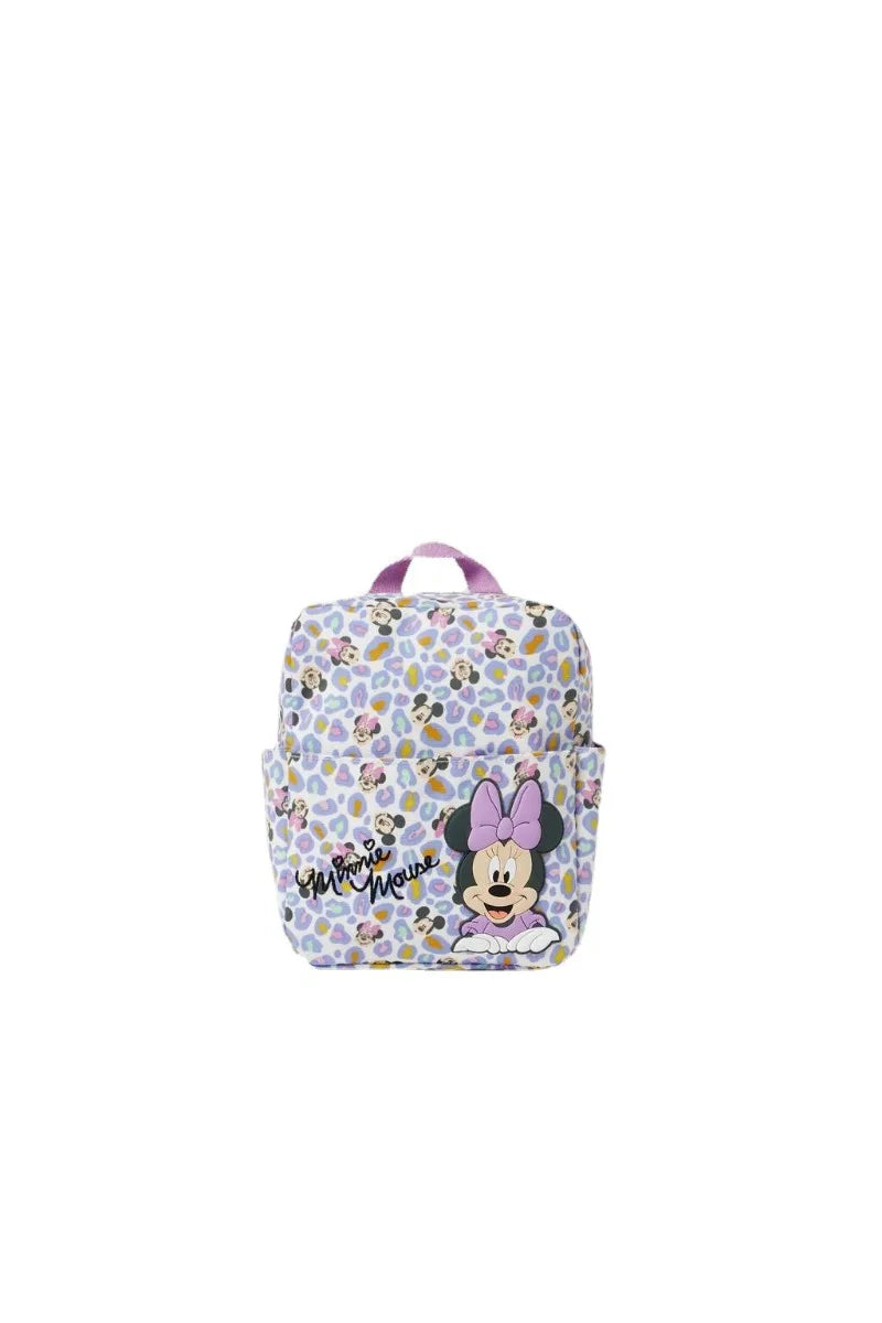 Sac à dos Disney Mickey et Minnie pour enfants, sac d'école de grande capacité avec imprimé de dessin animé pour filles, sac de rangement de livres pour bébés de la maternelle