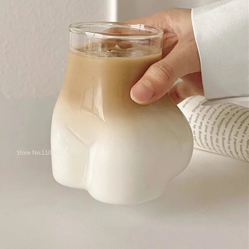 Tazas de cerveza de gran capacidad resistentes al calor, tazas para bebidas, arte del cuerpo humano, copas de vino de cristal hechas a mano creativas, tazas de café, té de la leche