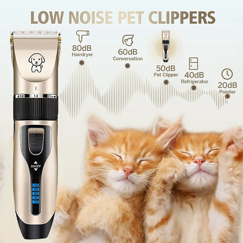 Tondeuse pour chien tondeuse à cheveux pour chien toilettage (animal de compagnie/chat/chien/lapin) coupe de cheveux ensemble de rasoir pour animaux de compagnie sans fil Rechargeable professionnel