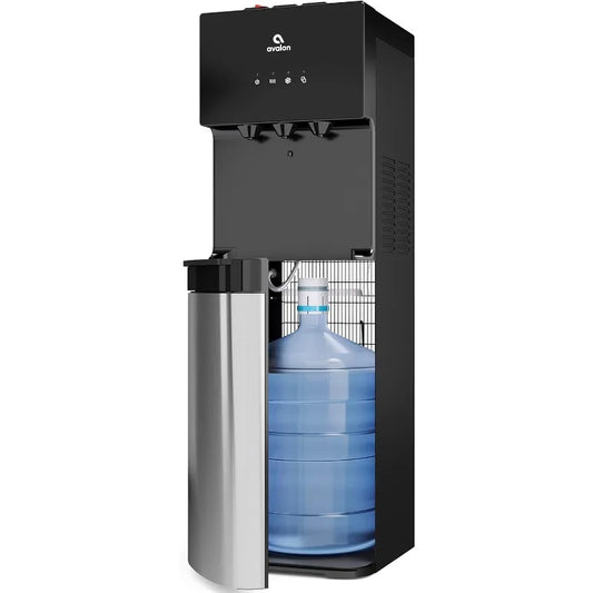 Dispensador de agua Avalon con enfriador de agua de carga inferior con BioGuard, 3 configuraciones de temperatura, agua caliente, fría y ambiental