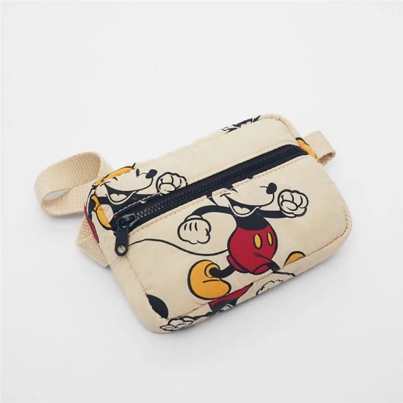 Disney-mochila escolar con estampado de Mickey Mouse para niños, morral ligero con estampado de Mickey Mouse